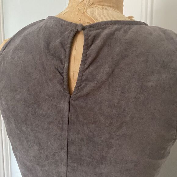 Worn once! Altar’d State Grey Suede Dress Size Medium - Picture 6 of 8
